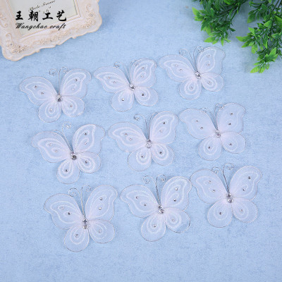 10CM silk socks butterfly manufacturers direct simulation butterfly with butterfly wings wholesale