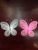 Colorful bright pink tights butterfly dress headwear home decoration