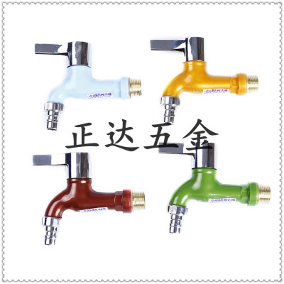 Washing Machine Faucet Household 4 Points Dedicated Lengthened Copper Faucet Dual-Purpose Mop Pool Single Cold Solid Color Faucet