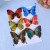 Butterfly Butterfly customized accessories 7 cm checking PVC customized three - dimensional wall paste decorative accessories manufacturers wholesale