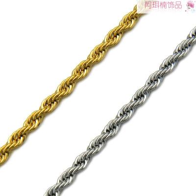 Arnan jewelry stainless steel twist chain stainless steel chain accessories cross-border boutique manufacturers sales