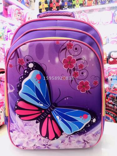 factory direct sales schoolbag backpack cartoon bag backpack 3d bag children bag student bag gift bag trolley bag