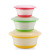 Portable outdoor silicone folding bowl three-piece folding cup frosted solid color folding tableware expansion bowl travel bowl