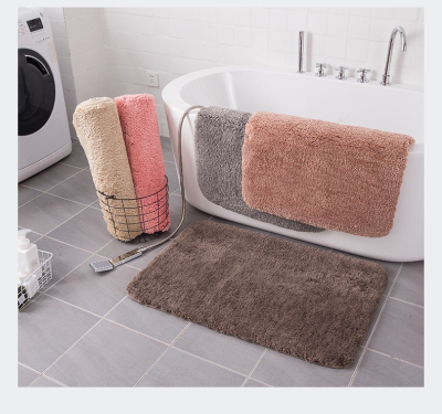 Non-slip mat thickened bathroom mat thickened velvet mat