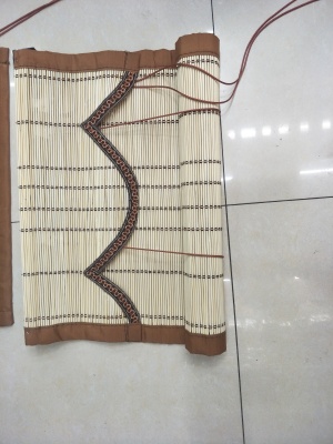 High-grade pure natural Roman curtain with bamboo edge