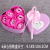 Heart shaped tin box 6 imitation soap rose Christmas valentine's day foreign trade factory direct wedding mall wholesale