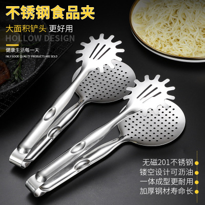 Huizhou stainless steel such as clip surface fishing clip kitchen tools food clip hollow filter oil function