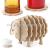 Slingift 3D Sheep Shaped Cup Mug Mat Wood Coasters Home Decor Non-slip Table Coffee Insulated Pad
