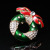 Christmas bell brooch Santa Claus alloy inlaid with hand-made oil drop brooch wholesale manufacturers direct