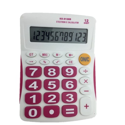 9136b Calculator 12-Digit Battery Calculator Color Mixing