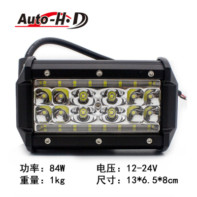 84W 28Led Factory Direct Sales New Car Led Trinocular Work Light Modified off-Road Vehicle Top Spotlight