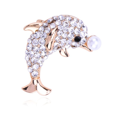 Amazon sells Korean fashion alloy dolphin drill brooch pin as a hair replacement