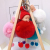 Pacifier doll lovely hat hair ball with feet key chain schoolbag bag buckle pendant 16 balls wide 8