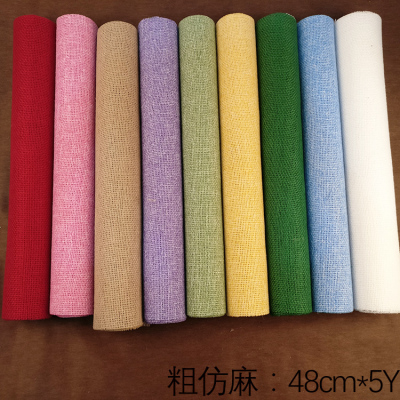 Diy rough linen kindergarten background cloth rough imitation linen