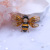 Factory direct sale foreign trade hot selling new oil painting small bee brooch fine men and women with the same style of insect corsage