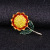 Retro Korean version of simple cardigan shawl button temperament sunflower flower brooch brooch individual drape coat accessories