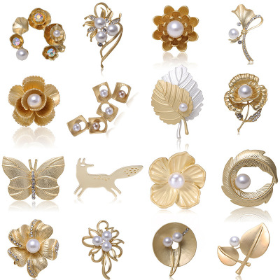 Noble inferior light brooch inferior gold brooch inferior silver brooch best-selling manufacturers in Europe and the United States direct spot supply of clothing accessories