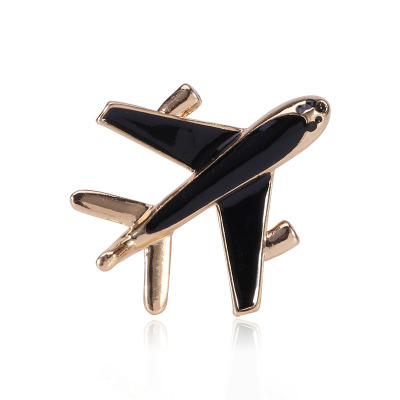 Simple fashion accessories corsage pin accessory drop oil for both men and women creative new aircraft brooch badge
