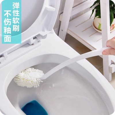 Japanese long handle toilet Toilet Brush Creative Foam cotton decontamination cleaning brush toilet Cleaning Brush does not damage the glazed toilet