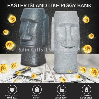 Slingifts  Easter Island Statue Decoration Coin Bank Money Boxes Gift Toys Children Piggy Bank Money Saving Box