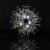 Annerweini snow crystal flower large brooch luxury atmosphere suit coat accessories brooch