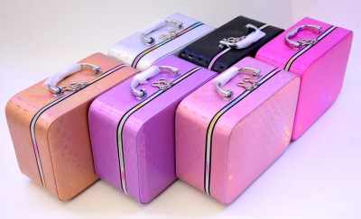 Men's and Women's New Fresh Korean Style Cosmetic Bag Zipper Pu Professional Fabric High-End Storage Bag