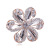 Cross-border hot-selling flower crystal brooch high-end temperament clothing accessories brooch manufacturers direct