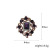 Hot-selling new European and American fashion diamond crystal temperament brooch alloy set diamond brooch pin four color options