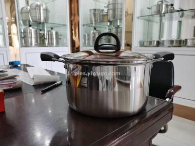 Stainless steel pot, stainless steel soup pot, stainless steel soup pot, gift pot