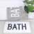 Letter mat water absorption nonslip bathroom mat living room tea table carpet bath