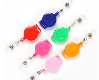 Plastic easy to pull pull cable easy to pull the key chain anti-loss device telescopic buckle can be worn