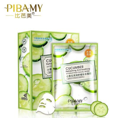 Bibamei Cucumber Moisturizing Soothing Moisturizing Mask Moisturizing Skin Care Products Factory Direct Sales Wholesale One Piece Dropshipping