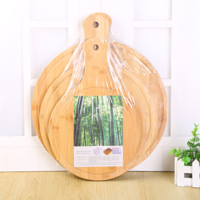 Round Band Handle Design Household Solid Wood Cutting Board Chopping Board Bamboo Wood Dough Board Cutting Board Various Specifications