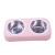 Dog always use pet cat cat Dog food bowl teddy bear stainless steel double bowl rice bowl Dog food bowl cat food bowl daily necessities