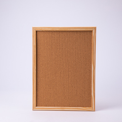 Factory direct selling single-sided wooden frame office home multi-dimensional custom cork wall nail board message