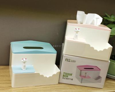 Creative Household Daily Necessities-Lucky Cat Tissue Box Meilong Yu Shanke Factory Direct Sales
