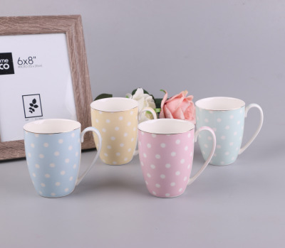 Manufacturers direct selling new ceramic cup water cup set hand-painted ceramic cup home gifts logo