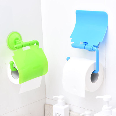 The Factory wholesale new wall suction cup paper towel holder, roll paper holder, magic bathroom storage waterproof paper towel holder, paper towel box