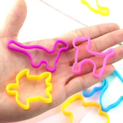 Web celebrity hot style hot selling Silicone Pattern Rubber Band style Mix