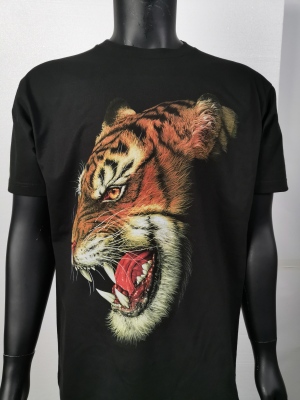 Spot fashion digital printing brand men's T-shir  and processing of pure cotton T-shirt package clothing customization