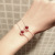 Korean web celebrity tik Yin hot style romantic love necklace long crystal pendant clapbone ring set bracelet wholesale