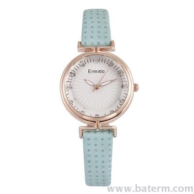 Fashion sells compact and simple lady watch with diamond belt elegant lady watch quartz watch