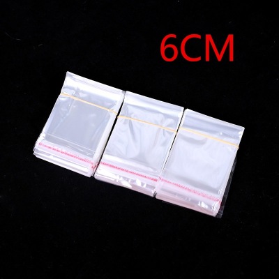 Manufacturer Direct Selling Spot 6CM OPP bag transparent plastic bag self-adhesive bag