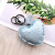 Manufacturers direct Korean creative PU leather love tassel car bag key chain DIY pendant accessories