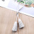 PU leather double-headed sequamined fringe pendant diy accessories bag mobile phone accessories key chain pendant