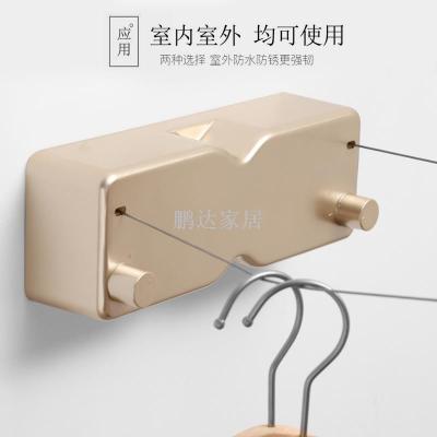 Invisible clothesline indoor drought-free drying clothes cool clothesline clothesline magic device balcony telescopic