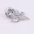 Flower brooch small crystal glass brooch accessories set diamond metal brooch foreign trade hot-selling flower-shaped suit accessories