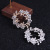 Korean version of fashion new water drill brooch fine alloy inlaid pearl flowers corsage high-end clothing accessories