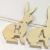 New wooden Easter DIY bunnies with long strings of pendants banner crafts