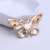 Factory direct sale new high-grade individual drop oil color butterfly brooch fashion joker animal alloy water drill corsage